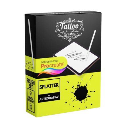 SPLATTER - Tattoo Brush Stamp