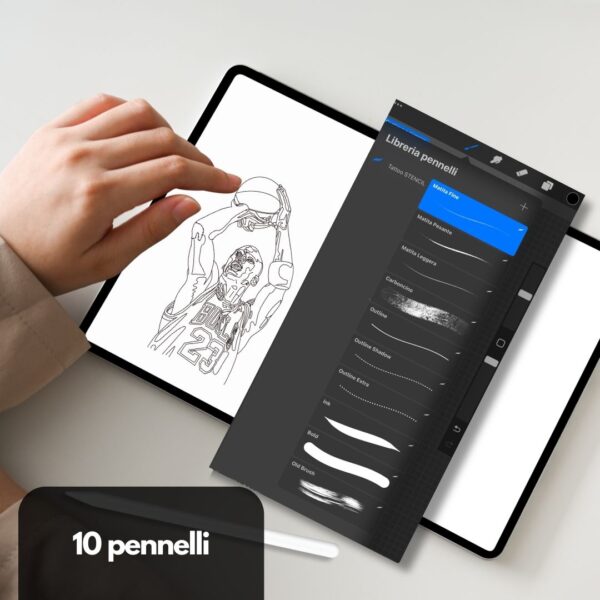 Procreate brush tattoo STENCIL - immagine 6