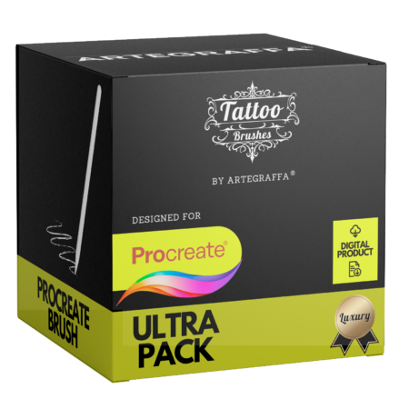 Procreate brush tattoo set ULTRA PACK
