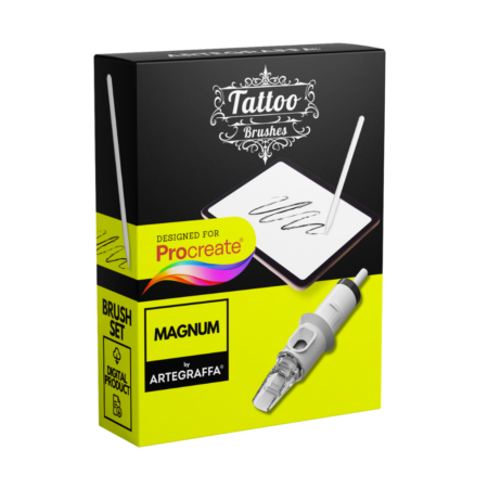 Procreate brush tattoo MAGNUM