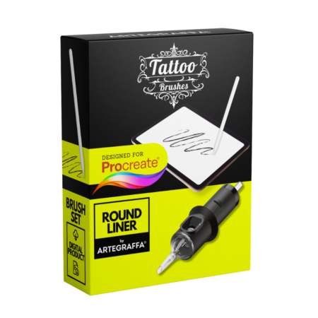 Procreate brush tattoo ROUND LINER