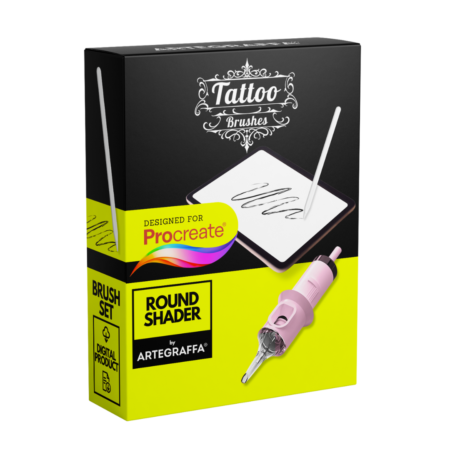 Procreate brush tattoo ROUND SHADER