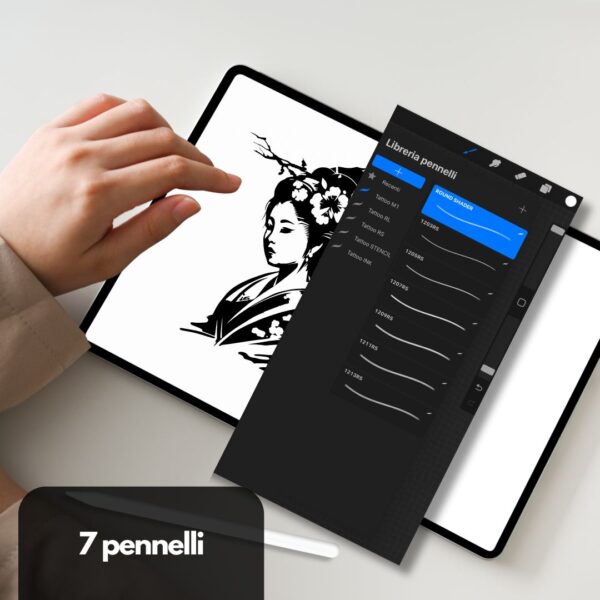 Procreate brush tattoo ROUND SHADER - immagine 5