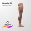 3D Model Procreate tattoo - Gamba Uomo DX - immagine 2