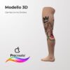 3D Model Procreate tattoo - Gamba Uomo SX - immagine 2