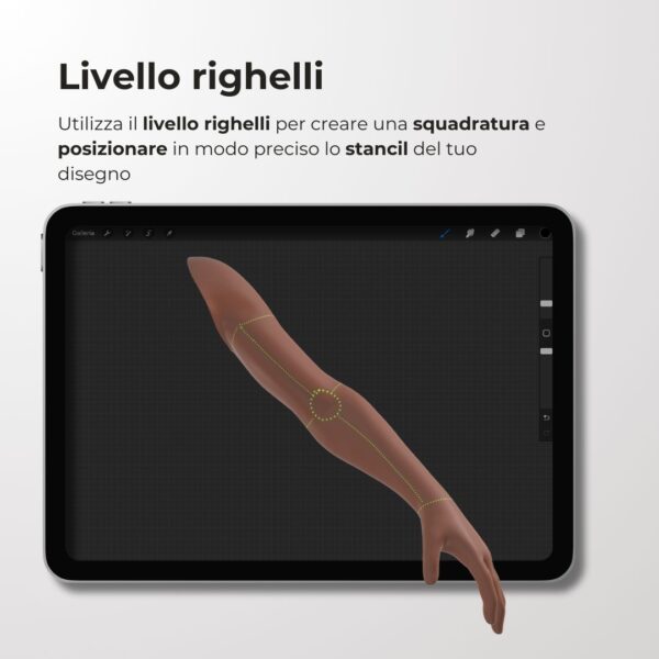 3D Model Procreate tattoo - Braccio Uomo SX - immagine 6