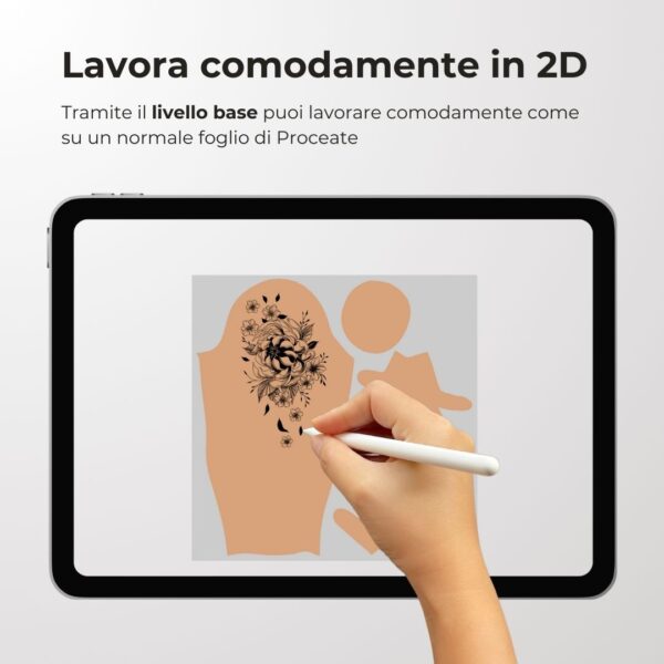 3D Model Procreate tattoo - Braccio Uomo DX - immagine 4