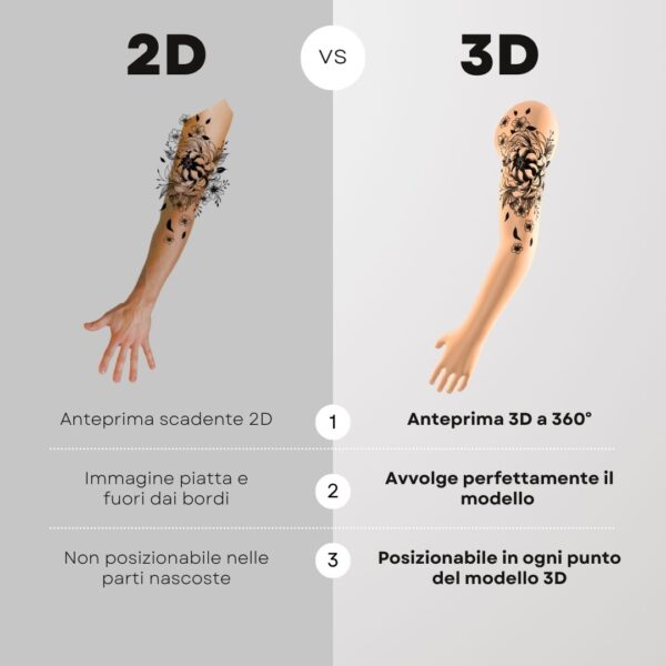 3D Model Procreate tattoo - Braccio Uomo SX - immagine 7