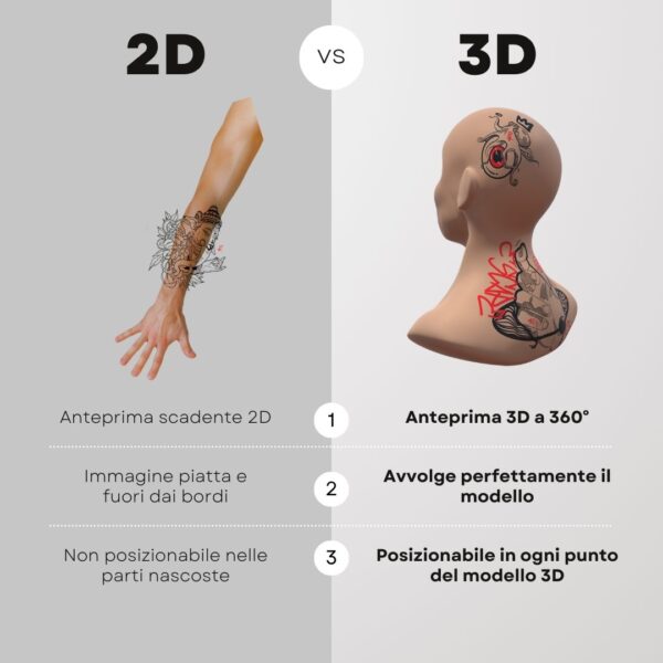 3D Model Procreate tattoo - Testa - immagine 7