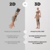 3D Model Procreate tattoo - Corpo Donna Completo - immagine 7