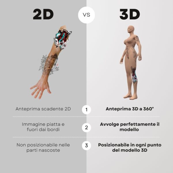 3D Model Procreate tattoo - Corpo Donna Completo - immagine 7
