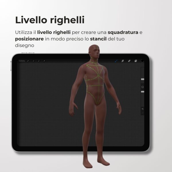 3D Model Procreate tattoo - Corpo Uomo Completo - immagine 6