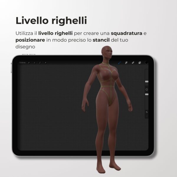 3D Model Procreate tattoo - Corpo Donna Completo - immagine 6