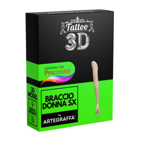 3D Model Procreate tattoo - Braccio Donna SX