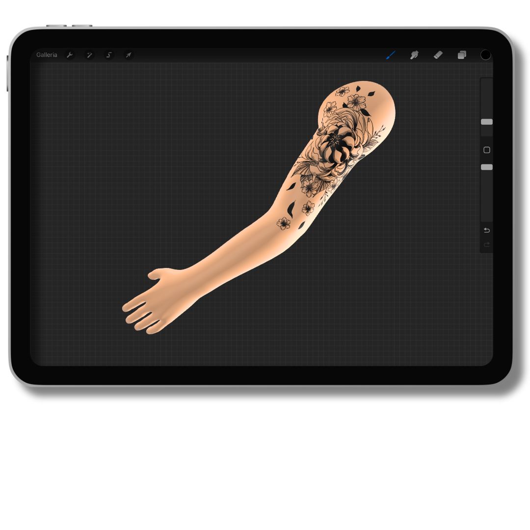 3D Model Procreate tattoo - Braccio Uomo DX - <h4><strong>Modello 3D Procreate per Simulare l'anteprima interattiva del tatuaggio</strong></h4> <img class="alignnone size-full wp-image-1204" src="https://www.artegraffa.it/wp-content/uploads/2024/05/2-3.png" alt="" width="313" height="94" data-wp-editing="1" /> <ul> <li><strong>7 livelli Colore</strong> della pelle</li> <li><strong>1 livello righello</strong> per squadratura stancil</li> <li><strong>1 livello Texture 2D</strong> realistica</li> <li><strong>Importa o disegna</strong> il tuo progetto</li> <li><strong>Compatibile con Procreate</strong> App (disponibile solo per <strong>Apple iPad</strong>)</li> <li><strong>Prodotto digitale</strong> pronto al download</li> <li><strong>Facile da installare</strong> su Procreate</li> <li><a href="https://www.artegraffa.it/installazione-del-prodotto/"><strong>Istruzioni d'installazione</strong></a></li> </ul> <strong>DOWNLOAD ILLIMITATI </strong> <em>Per scaricare i tuoi prodotti dal sito ArteGraffa® devi </em><strong><a href="https://www.artegraffa.it/mio-account/" target="_blank" rel="noopener">Creare la tua utenza</a></strong> <img class="alignnone wp-image-1203 size-full" src="https://www.artegraffa.it/wp-content/uploads/2024/05/1-4.png" alt="" width="313" height="94" />