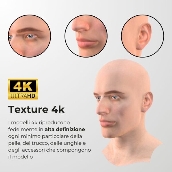 texture alta definizione modello 3d procreate