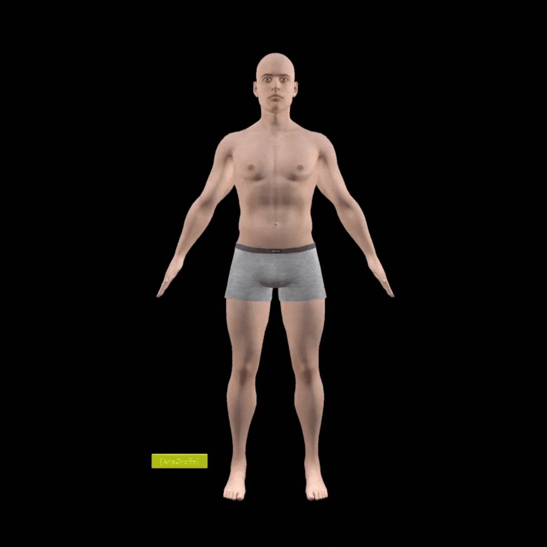 3d model procreate man real skin texture