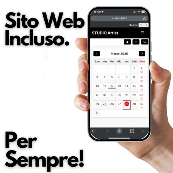 STUDIO Artist gestionale per agenda appuntamenti studi artigiani con sito web gratuito