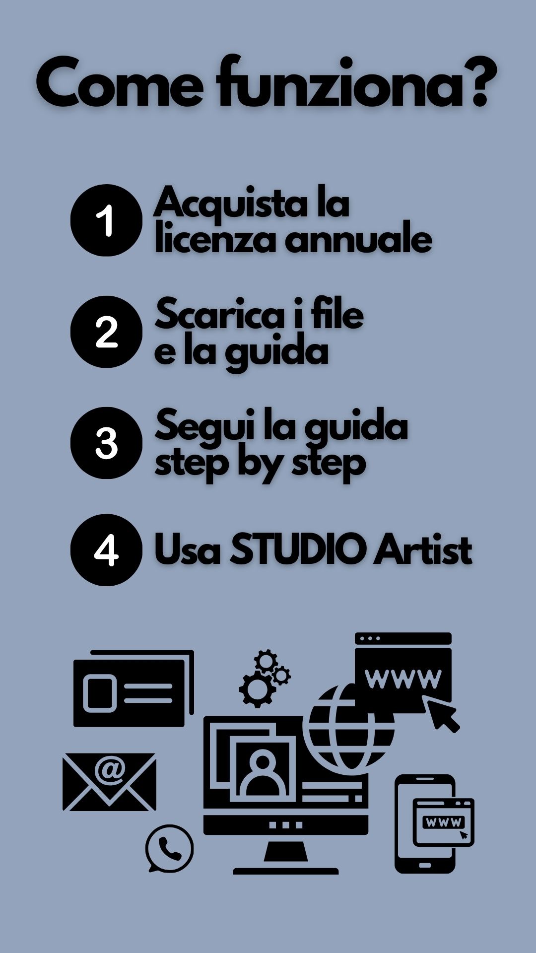 STUDIO Artist – Nuova Agenda Gestionale per Studi Artigiani con sito web integrato... il più semplice da usare - Licenza Ufficiale 1 anno gestionale per artigiani con sito web gratuito