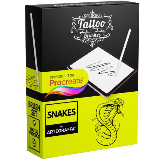 Procreate brush tattoo set ULTRA PACK - <strong>610 Pennelli Custom Procreate per tatuatori</strong><br><br> • Kit Bundle<br> • Comprende <strong>9 pacchetti di pennelli</strong><br> • <strong>DOWNLOAD ILLIMITATI</strong><br> • <strong>10 pennelli Stencil</strong><br> • <strong>7 pennelli Round Liner</strong><br> • <strong>7 pennelli Round Shader</strong><br> • <strong>37 pennelli Magnum</strong><br> • <strong>50 pennelli a stampo Splatter</strong><br> • <strong>180 pennelli a stampo Flowers</strong><br> • <strong>295 pennelli a stampo Minimal</strong><br> • <strong>6 pennelli Dotwork pixel</strong><br> • <strong>18 pennelli SNAKES</strong><br> • <strong>Compatibile</strong> con tutte le <strong>palette colori</strong> di Procreate<br> • <strong>Compatibile con Procreate</strong> App (disponibile solo per iPad)<br> • <strong>Prodotto digitale</strong> pronto al download<br> • <a href="https://www.artegraffa.it/installazione-del-prodotto/"><strong>Istruzioni d'installazione</strong></a><br> • <strong>Facile da installare</strong> su procreate.<br>