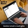 Schermata email STUDIO Artist su laptop per la posta aziendale