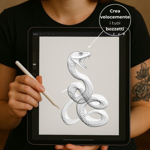 Procreate brush tattoo SNAKES - immagine 2
