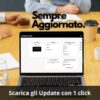 Laptop mostra dashboard con aggiornamenti automatici STUDIO Artist