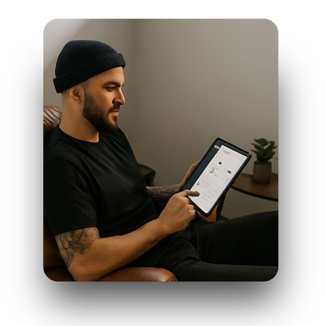 STUDIO Artist – Il primo gestionale per tatuatori con agenda condivisa e sito vetrina Mauro usa Studio Artist da iPad