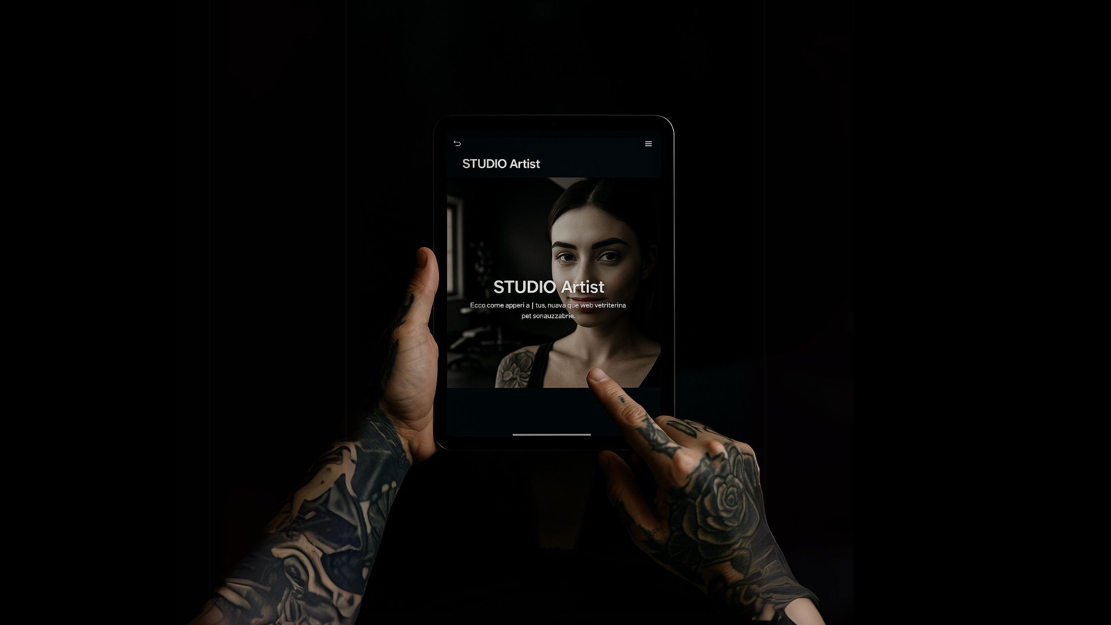 studio artist con sito web integrato