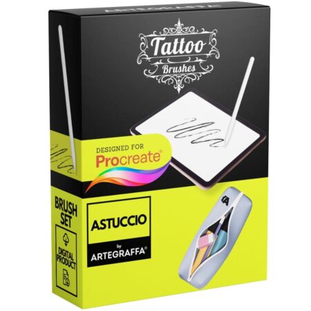 procreate brush tattoo graffiti lettering astuccio