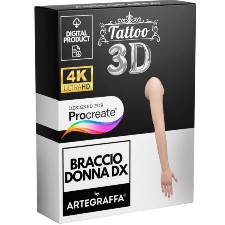 Modello 3d 4K procreate corpo umano