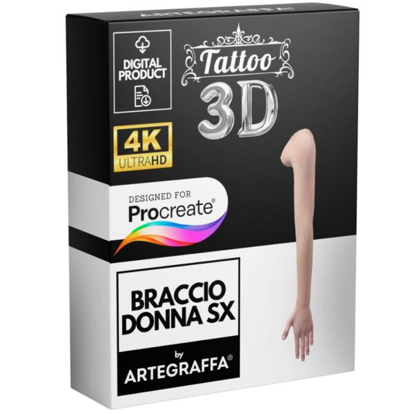 Modello 3d 4K procreate corpo umano