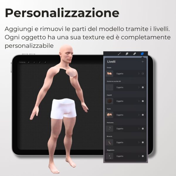 3D Model Procreate tattoo 4k – UOMO Completo - immagine 7