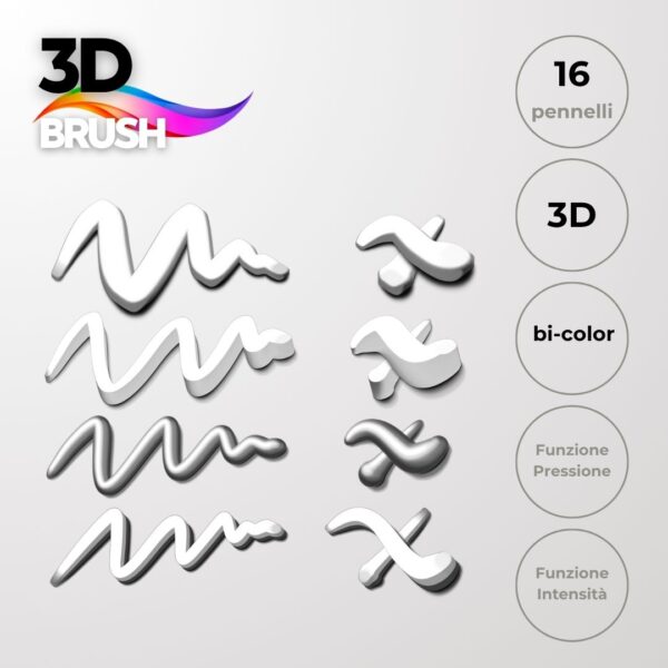 Procreate brush graffiti 3D - immagine 2