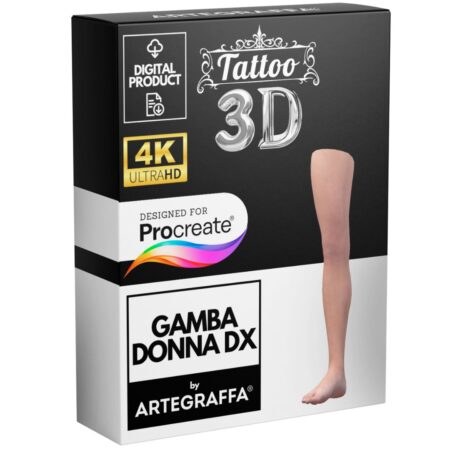 Modello 3d 4K procreate corpo umano