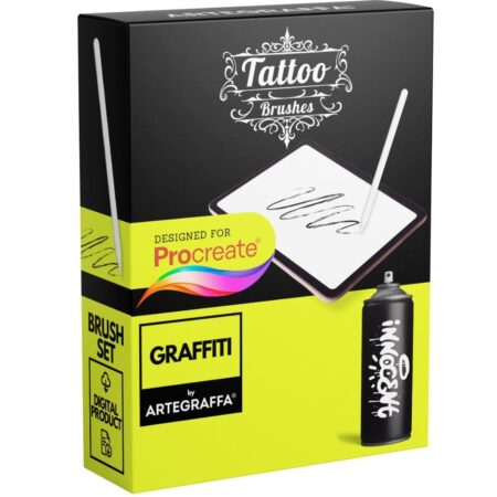 procreate brush tattoo graffiti lettering