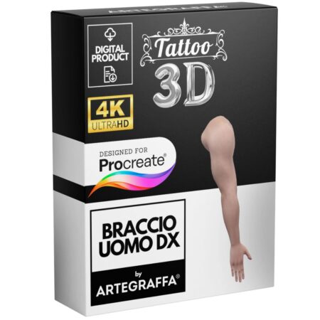 Modello 3d 4K procreate corpo umano