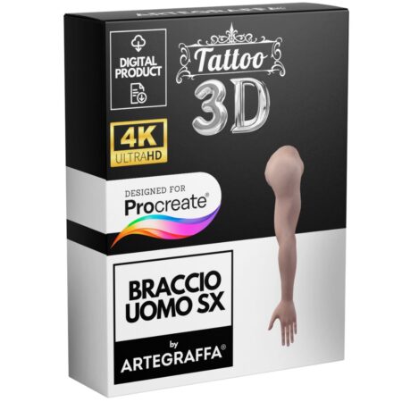 Modello 3d 4K procreate corpo umano