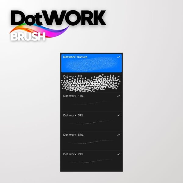 Procreate brush tattoo DOTWORK - immagine 3