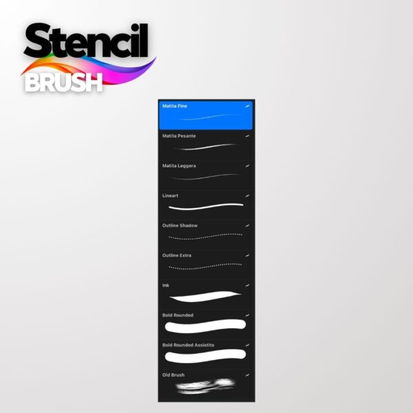 Procreate brush tattoo STENCIL - immagine 3