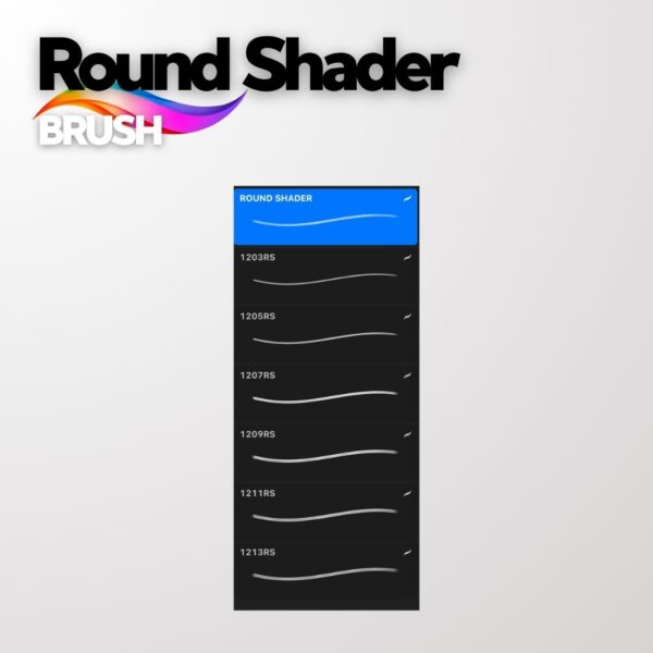 Procreate brush tattoo ROUND SHADER - immagine 3