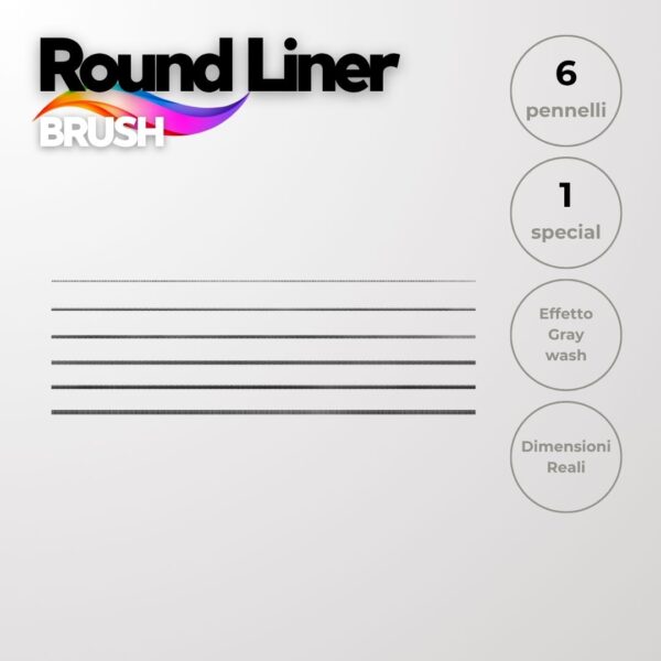 Procreate brush tattoo ROUND LINER - immagine 2